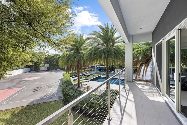 7047 San Sebastian Cir, Boca Raton, FL 33433 - balcony with view of pool