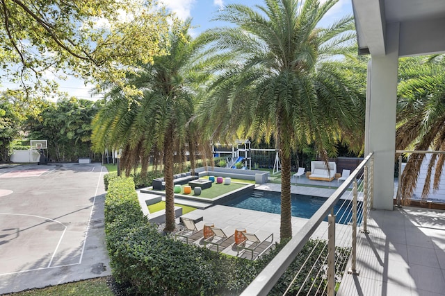 7047 San Sebastian Cir, Boca Raton, FL 33433 - swimming pool with a playground