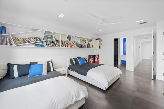 7047 San Sebastian Cir, Boca Raton, FL 33433 - bedroom featuring wood finished floors and a ceiling fan