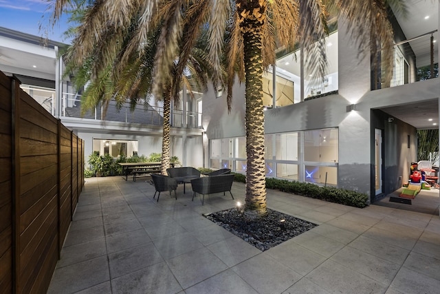 7047 San Sebastian Cir, Boca Raton, FL 33433 - view of patio with an outdoor living space