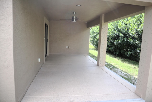 6763 Mar Pacifico, Fort Pierce, FL 34950 - view of patio with ceiling fan