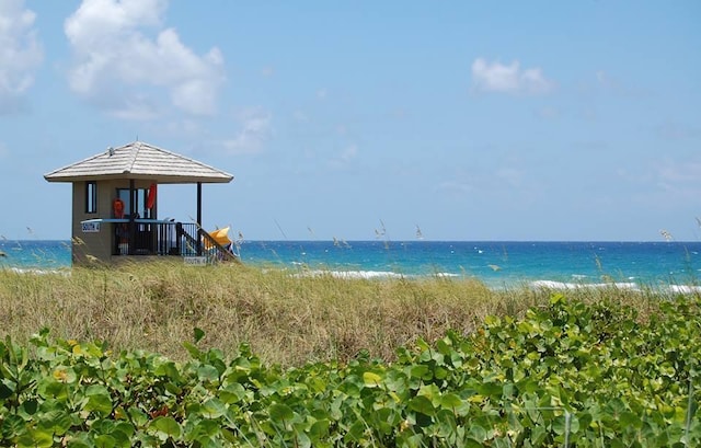 water view with a beach view