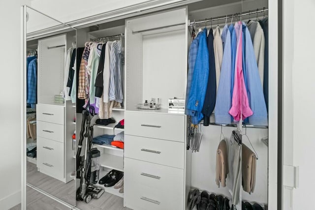 view of closet