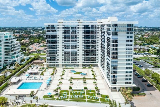 exterior space featuring a view of city