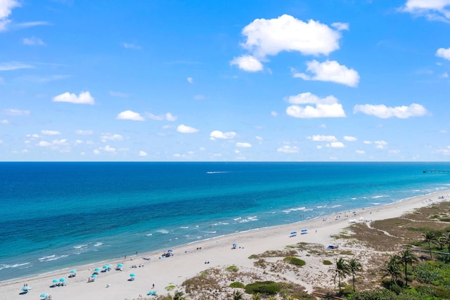 water view featuring a view of the beach