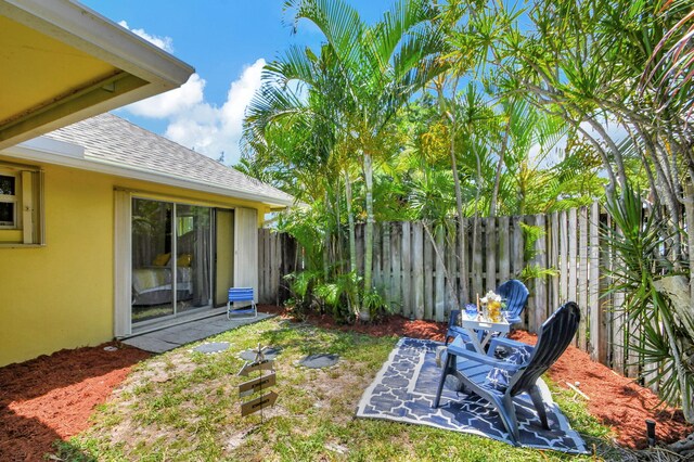 3412 Lake Osborne Dr, Lake Worth Beach, FL 33461 - bedroom featuring access to exterior, a closet, light tile patterned floors, and ceiling fan