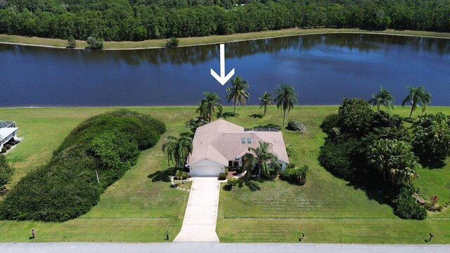 3381 SE E Snow Rd, Port Saint Lucie, FL 34984 - aerial view featuring a water view