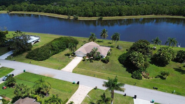 3381 SE E Snow Rd, Port Saint Lucie, FL 34984 - aerial view featuring a water view