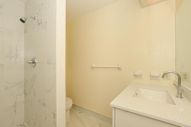 1034 Grandview Blvd, Fort Pierce, FL 34982 - bathroom with toilet, marble finish floor, walk in shower, and vanity