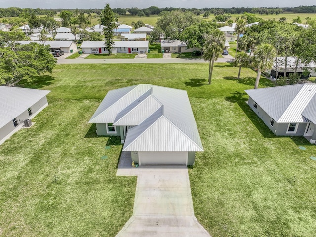 bird's eye view with a residential view