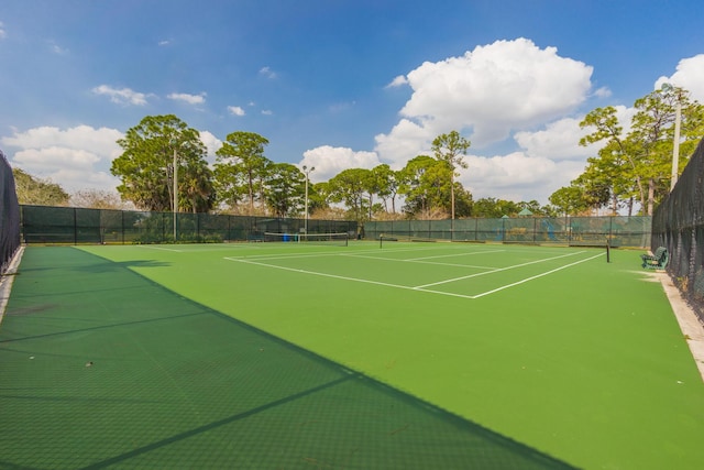 41 Windsor Ln, Palm Beach Gardens, FL 33418 - view of tennis court with fence