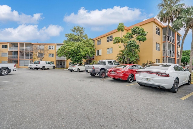 view of uncovered parking lot