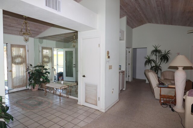 room details with wooden ceiling and ceiling fan