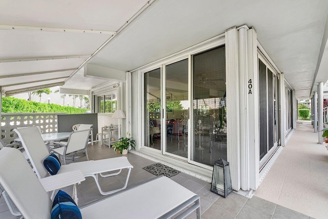 view of patio with outdoor dining space