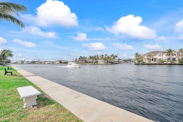property view of water