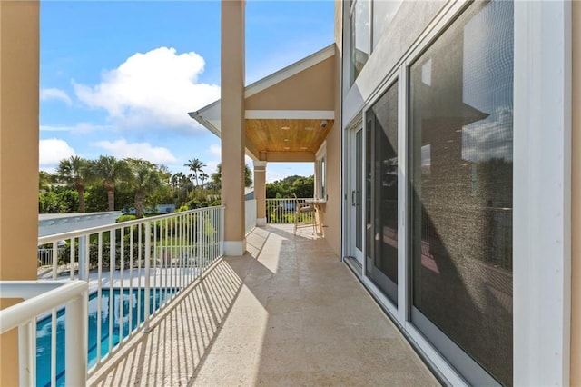 view of balcony