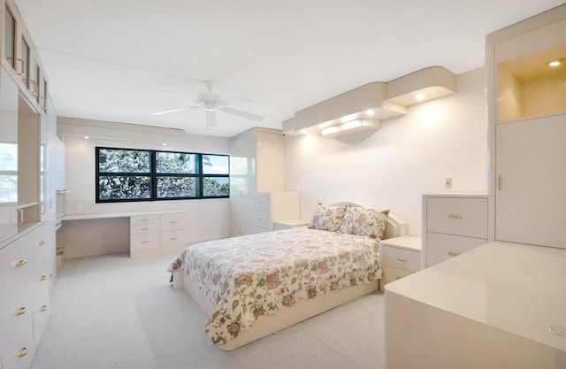 4605 S Ocean Blvd Unit 4C, Highland Beach, FL 33487 - bedroom with carpet and a ceiling fan