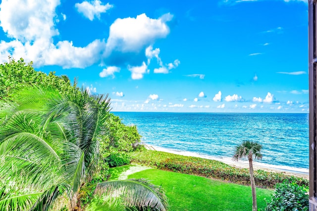 4605 S Ocean Blvd Unit 4C, Highland Beach, FL 33487 - water view with local beach