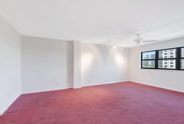 4605 S Ocean Blvd Unit 4C, Highland Beach, FL 33487 - carpeted spare room with a ceiling fan and baseboards