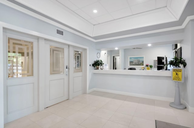 4605 S Ocean Blvd Unit 4C, Highland Beach, FL 33487 - foyer featuring baseboards