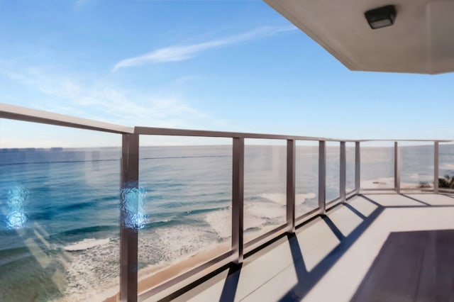 4605 S Ocean Blvd Unit 4C, Highland Beach, FL 33487 - balcony featuring view of water and beach