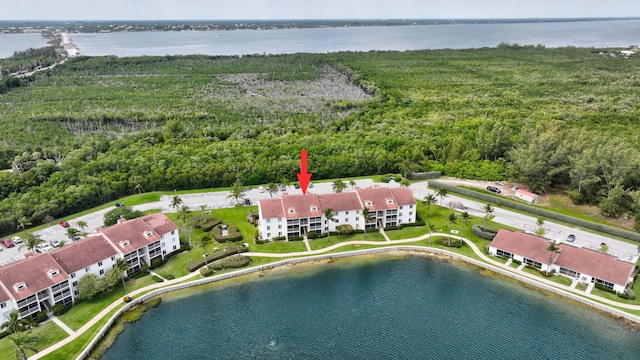 4468 NE Ocean Blvd Unit G2, Jensen Beach, FL 34957 - aerial view of a large body of water and a forest