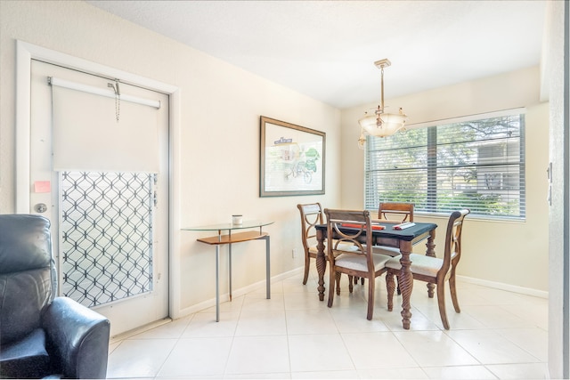 325 Tilford P, Deerfield Beach, FL 33442 - dining area with baseboards and light tile patterned floors
