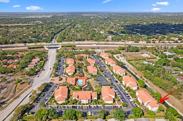 5661 Riverside Dr Unit 206B7, Coral Springs, FL 33067 - aerial view of property's location with nearby suburban area