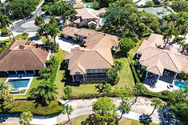 bird's eye view featuring a residential view