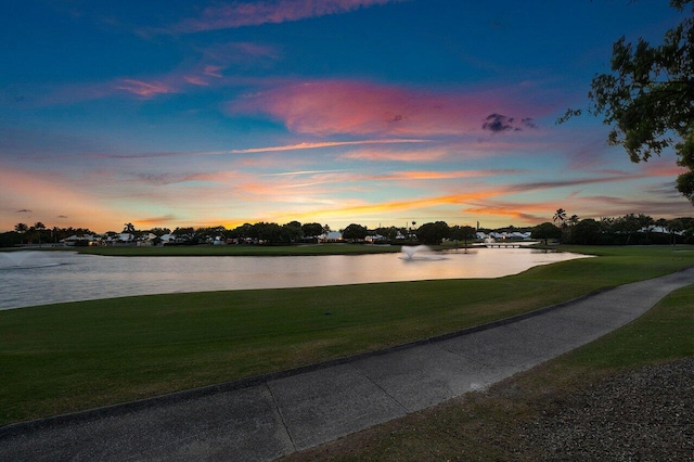 property view of water