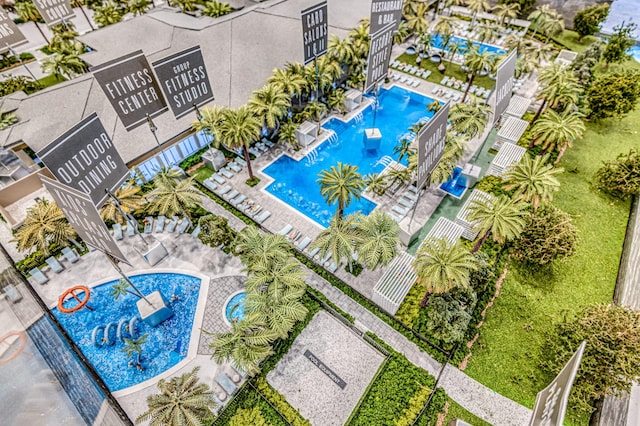 13516 Cirrus Pl, Palm Beach Gardens, FL 33412 - bird's eye view of a pool