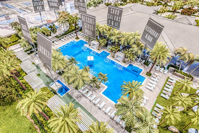13516 Cirrus Pl, Palm Beach Gardens, FL 33412 - drone / aerial view of a pool