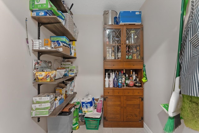 view of storage area