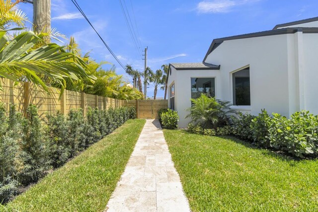 4015 Washington Rd, West Palm Beach, FL 33405 - view of yard featuring fence