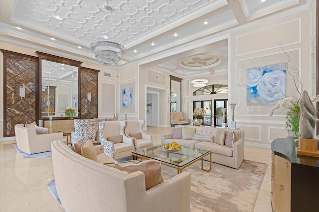 building lobby with visible vents