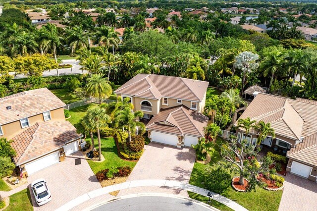 birds eye view of property featuring a residential view