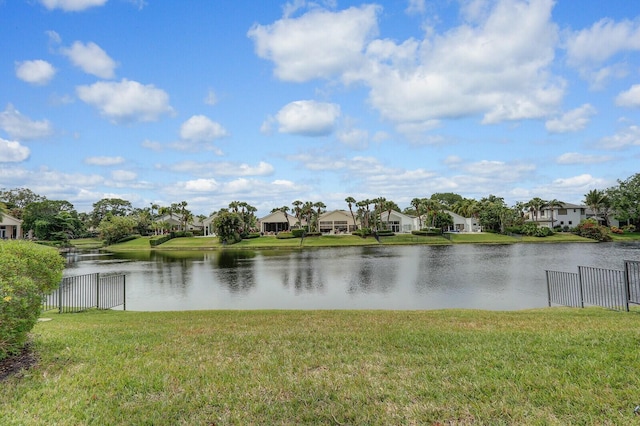 13315 Deauville Dr, Palm Beach Gardens, FL 33410 - water view featuring a residential view and fence