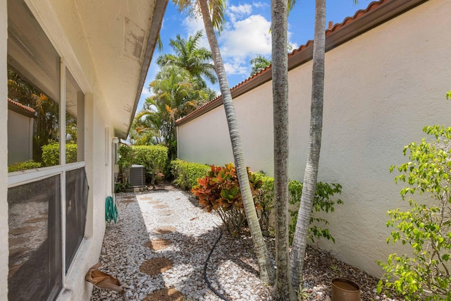 22586 Esplanada Dr, Boca Raton, FL 33433 - view of patio / terrace featuring fence and central AC
