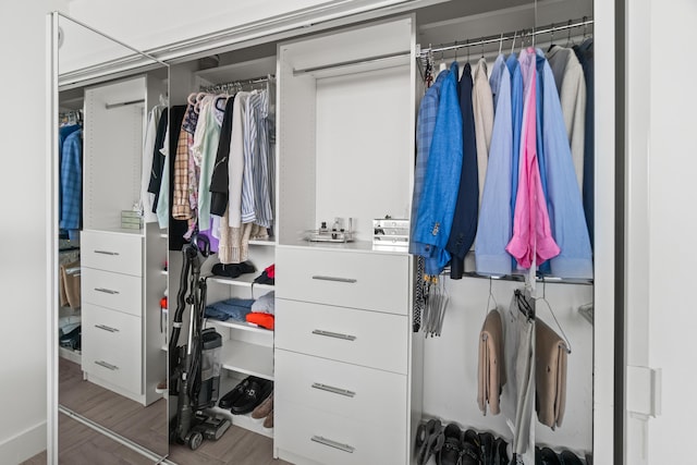 view of closet