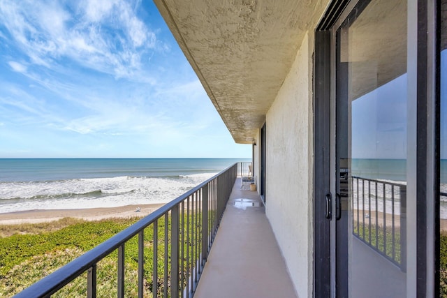10000 S Ocean Dr S Unit 601, Jensen Beach, FL 34957 - balcony with a view of the beach and a water view