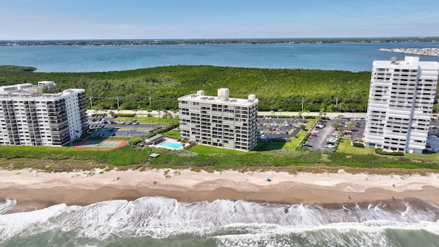10000 S Ocean Dr S Unit 601, Jensen Beach, FL 34957 - drone / aerial view with a water view