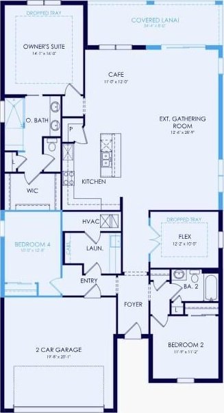 13526 Sw Vermillion Circle Mystique, Port Saint Lucie, FL 34987 - view of home floor plan