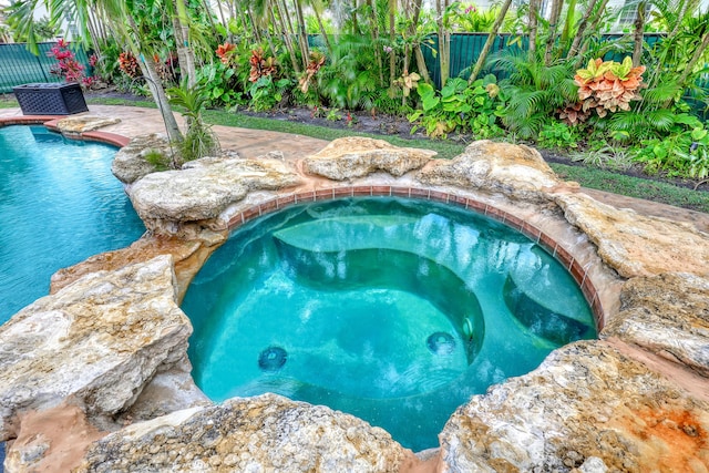 8888 Rockridge Glen Cv, Boynton Beach, FL 33473 - pool featuring fence and a patio