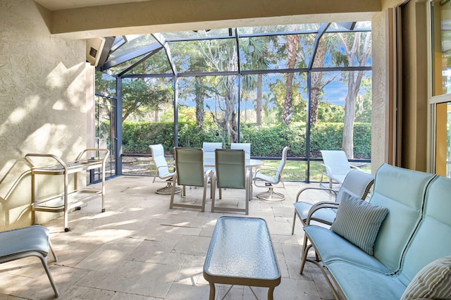 10570 Stone Garden Dr, Boynton Beach, FL 33473 - sunroom / solarium with outdoor dining area