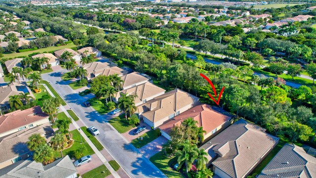 10570 Stone Garden Dr, Boynton Beach, FL 33473 - birds eye view of property with a residential view