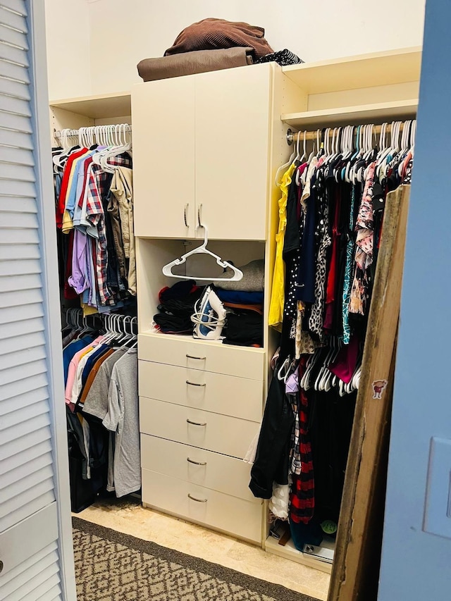 view of closet
