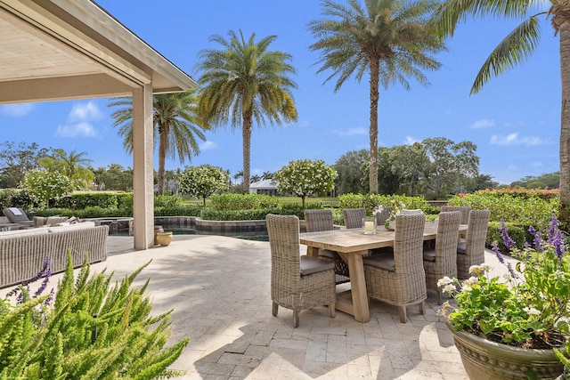 2990 Twin Oaks Way, Wellington, FL 33414 - view of patio / terrace with outdoor dining space