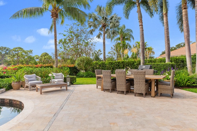 2990 Twin Oaks Way, Wellington, FL 33414 - view of patio featuring outdoor dining area