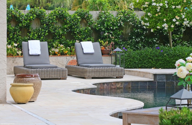 2990 Twin Oaks Way, Wellington, FL 33414 - view of patio / terrace featuring a fenced in pool