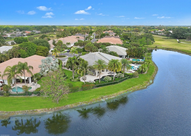 2990 Twin Oaks Way, Wellington, FL 33414 - drone / aerial view featuring a residential view and a water view